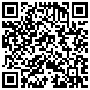A black and white QR code for scanning with a mobile device, used for accessing information or websites.